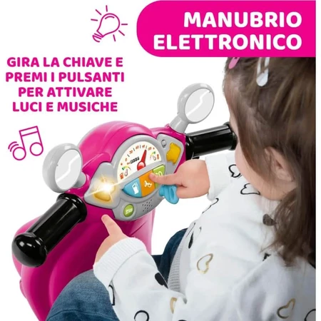 Chicco Pink Spring Vespa - Ride-On Toy for Children Ages 1–3