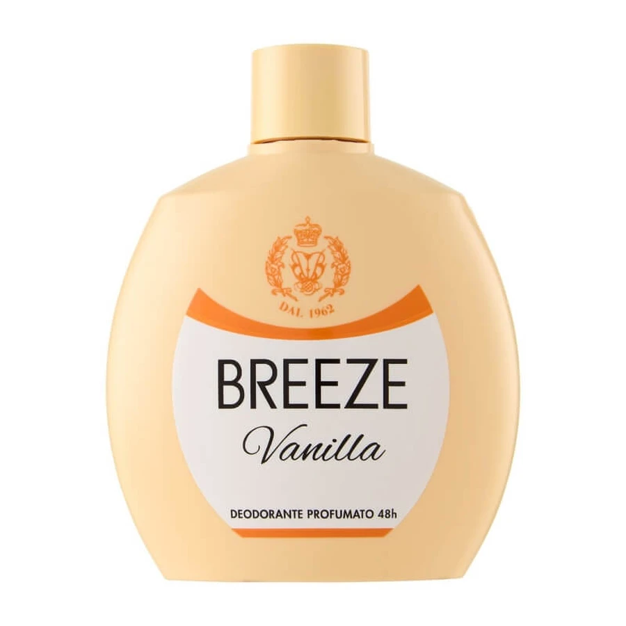 Breeze Vanilla - deodorant cu eficacitate de 48 de ore, fără săruri de aluminiu, 100 ml