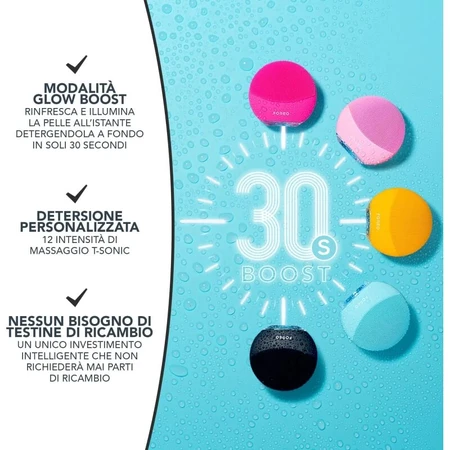Foreo luna 3 mini - dispositivo per la detersione del viso - midnight