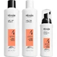 Nioxin System 4 Kit – Set für mehr Volumen: 300 ml Shampoo + 300 ml Spülung + 100 ml Kur