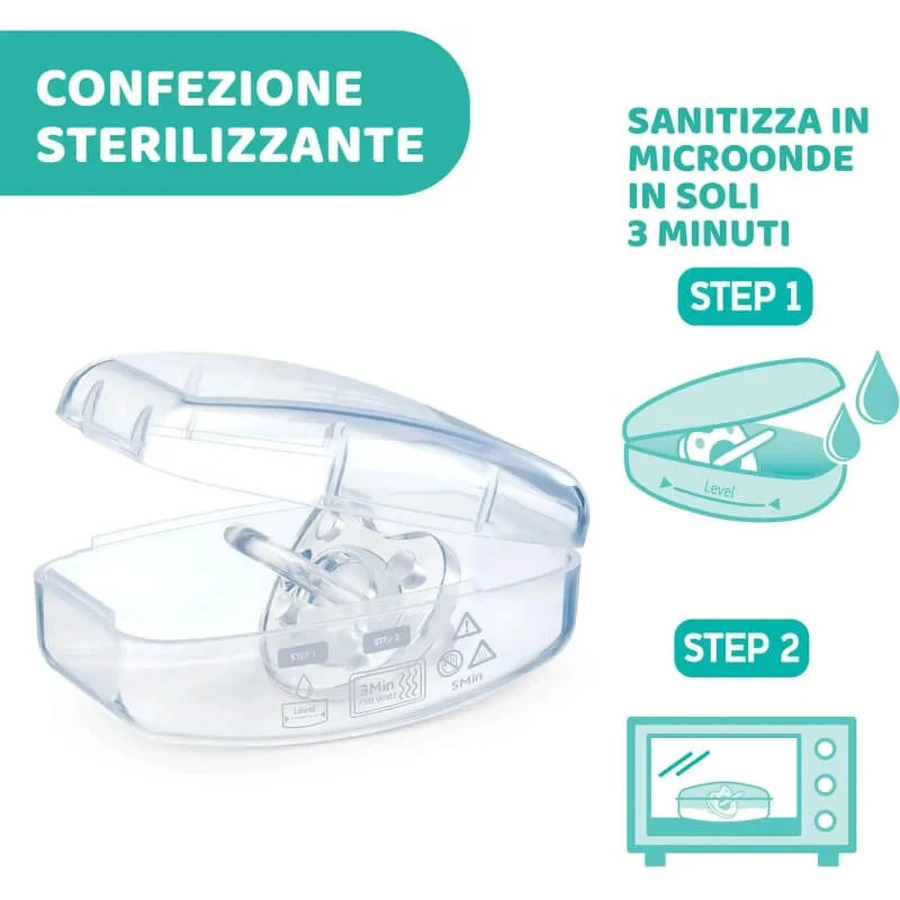 Silikonowy smoczek Chicco Physio Soft, 6–16 miesięcy, 1 sztuka: ceny i cechy