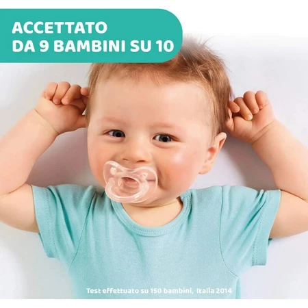 Silikonowy smoczek Chicco Physio Soft, 6–16 miesięcy, 1 sztuka: ceny i cechy