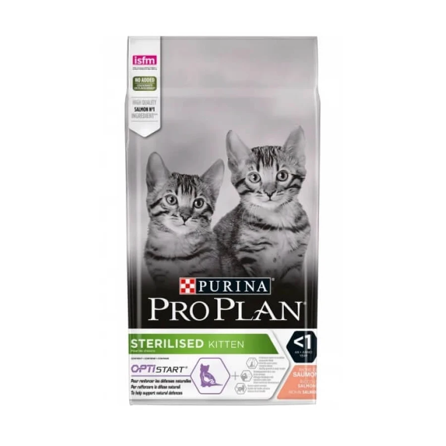 Purina Pro Plan Sterilized Kitten OptiStart Salmon - Complete Food for Sterilized Kittens, 1500 gr