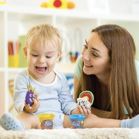 Carioca Baby do – Modelliermasse für Kinder ab 12 Monaten, 8 x 75 g