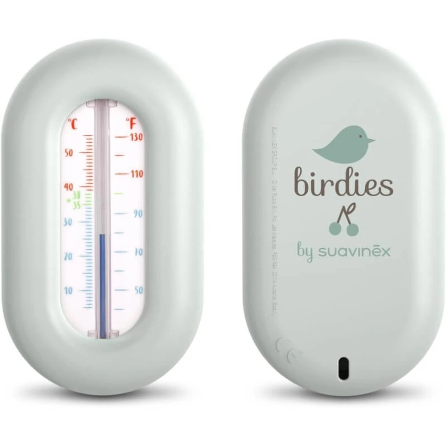 Suavinex Birdies - Termómetro de baño verde