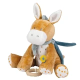 Nattou Asino Leo - Zacht muzikaal knuffeldier met muziekdoosje, 25 cm