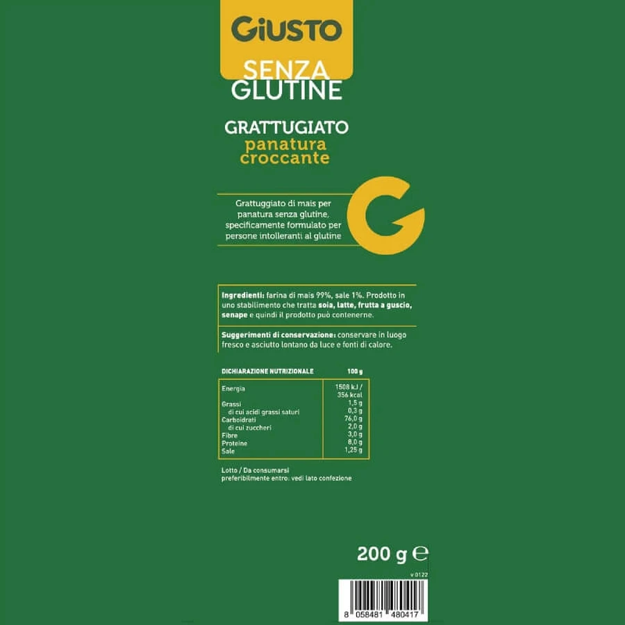 Giusto Gluten-Free – Ser tarty do chrupiącej panierki, 200 g: ceny i cechy
