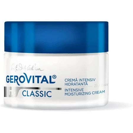 Intensief hydraterende dagcrème Gerovital H3 Classic, 50 ml, Farmec