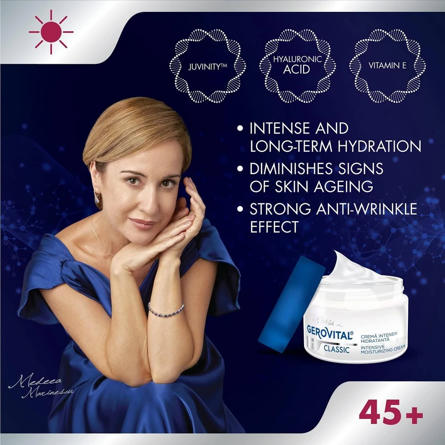 Intensief hydraterende dagcrème Gerovital H3 Classic, 50 ml, Farmec