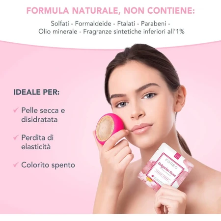 Foreo bulgarian rose ufo activated masks - 6 maschere idratanti da 6 gr