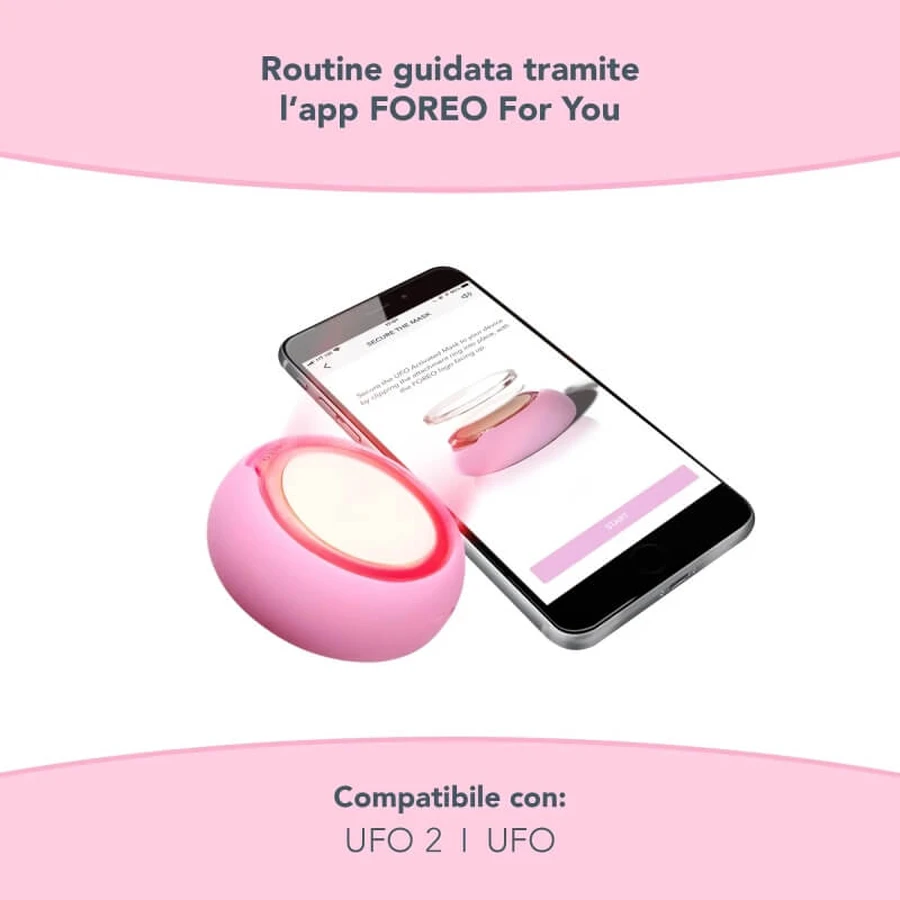 Foreo bulgarian rose ufo activated masks - 6 maschere idratanti da 6 gr