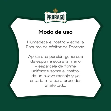 Proraso for All Beards – Erfrischender und belebender Rasierschaum mit Eukalyptusöl und Menthol, 100 ml