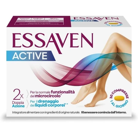 Essaven Active 30 comprimidos: un complemento alimenticio para la microcirculación y el drenaje de líquidos