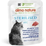 Almo Nature HFC Gesteriliseerde Atlantische tonijn - Aanvullend voer voor gesteriliseerde of minder actieve volwassen katten, 50 g