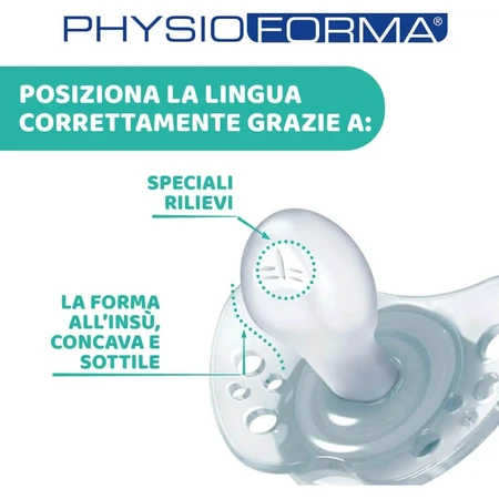 Chicco Physio Air Lumi 6–16 Monate – 2 Silikon-Schnuller – verschiedene Farben