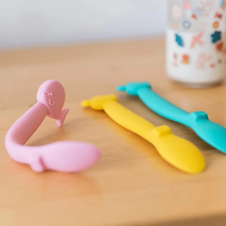 Suavinex Whale - Siliconenlepel - Roze
