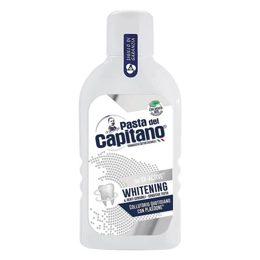 Pasta del capitano Ox active whitening - collutorio sbiancante per denti sensibili 400ml