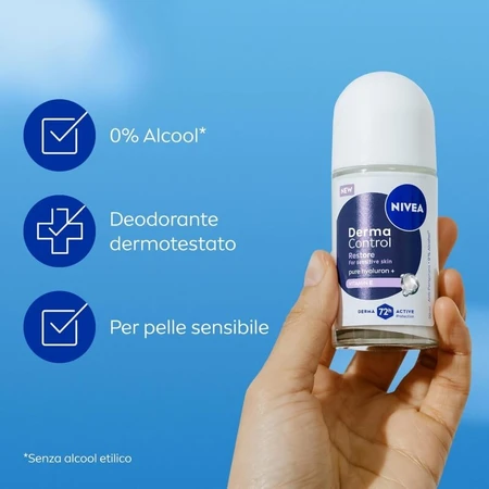 Nivea Derma Control Restore – ochronny dezodorant w kulce z nutą zapachową, 50 ml: ceny i cechy