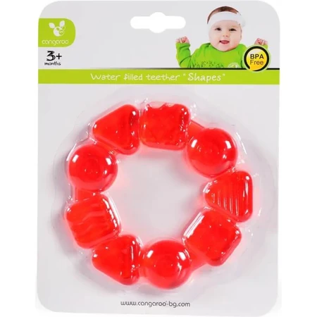 Kangoeroe-bijtring in ringvorm - Rood