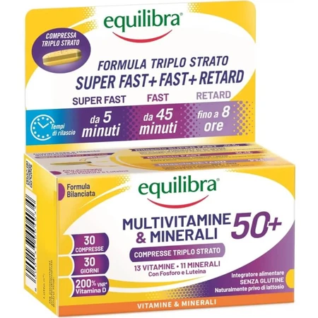 Equilibra Multivitaminen & Mineralen 50+ - Vitamine- en mineralensupplement, 30 tabletten