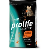 Prolife Lifestyle Kitten con pollo y arroz - Pienso completo para gatos, 1,5 kg