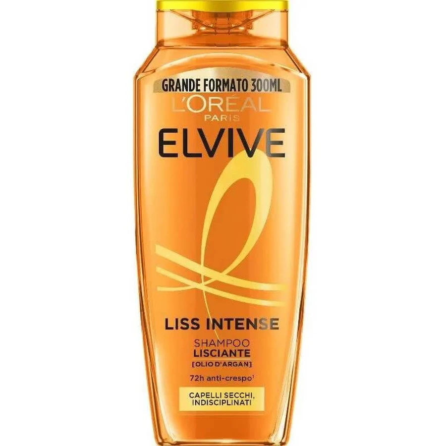 Elvive Liss Intense - Champú alisador para cabello seco, 300 ml