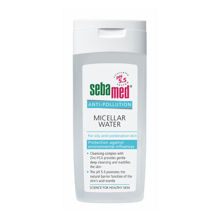 Agua Micelar Anticontaminación, Piel Grasa y Mixta, 200 ml, Sebamed