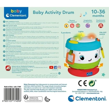 Clementoni Activity Baby Drum - Eerste activiteitentrommel