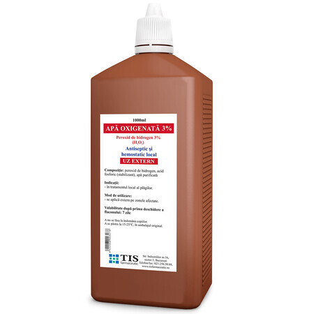 Waterstofperoxide 3%, 1000 ml, Tis Farmaceutic