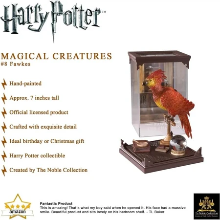 Noble Collection Harry Potter: Fantastic Beasts - Fanny the Phoenix Statue, 18 cm
