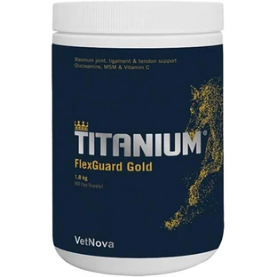 Vetnova Titanium Flexguard Gold - Complemento alimenticio para caballos de deporte, 1,8 kg