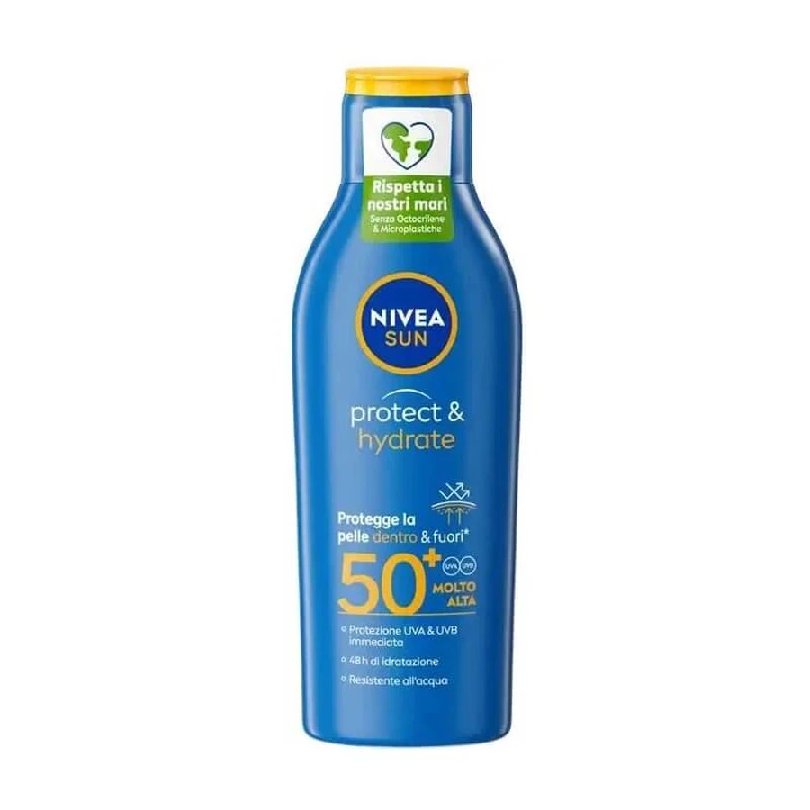 Nivea cremă de protecție solară SPF 50+, lapte hidratant cu protecție foarte ridicată, 200 ml