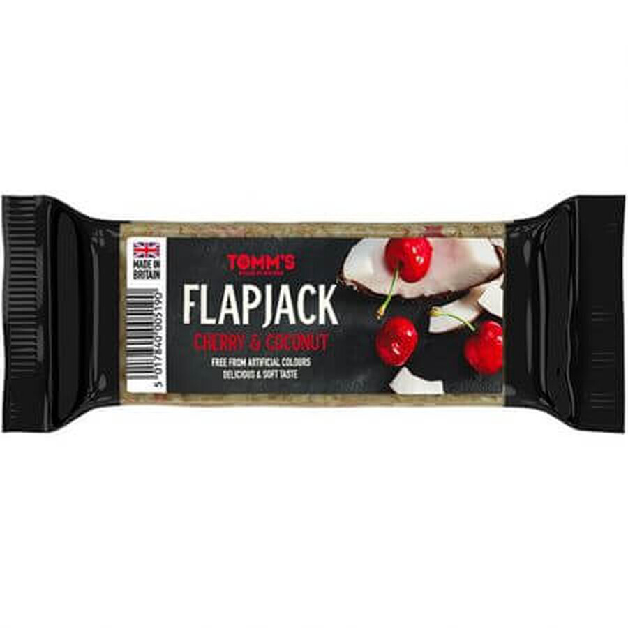 Barretta energizzante Flapjack con ciliegie e cocco, 100 g, Bombus