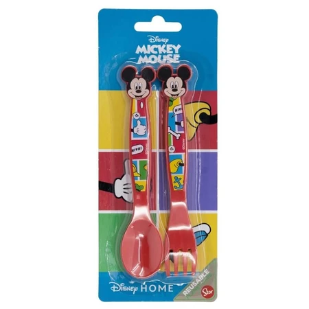 Disney Baby Mickey-set – 2 plastic bestekdelen