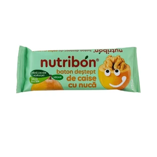 Bezglutenowy wegański baton morelowo-orzechowy, 30 g, Nutribon