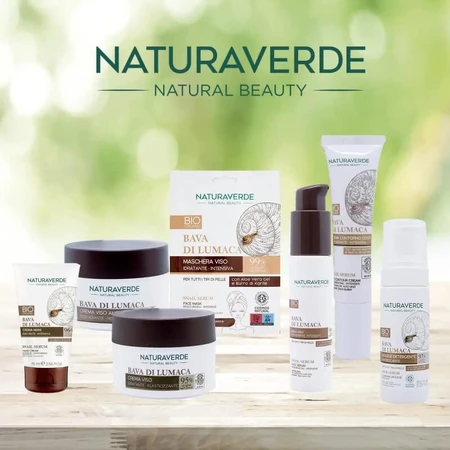 Mascarilla facial hidratante con muco de caracol de Naturaverde