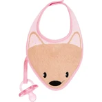 Babero Chicco Fresh - Babero rosa con mordedor