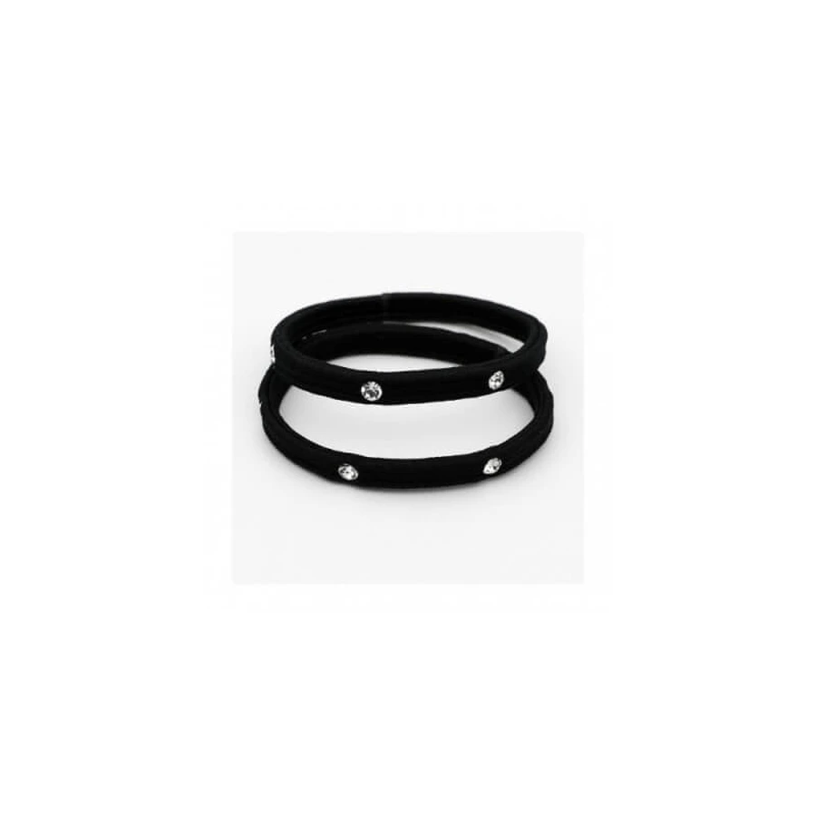 Ib fashion hair 43 - 2 haarelastiekjes met strass-steentjes