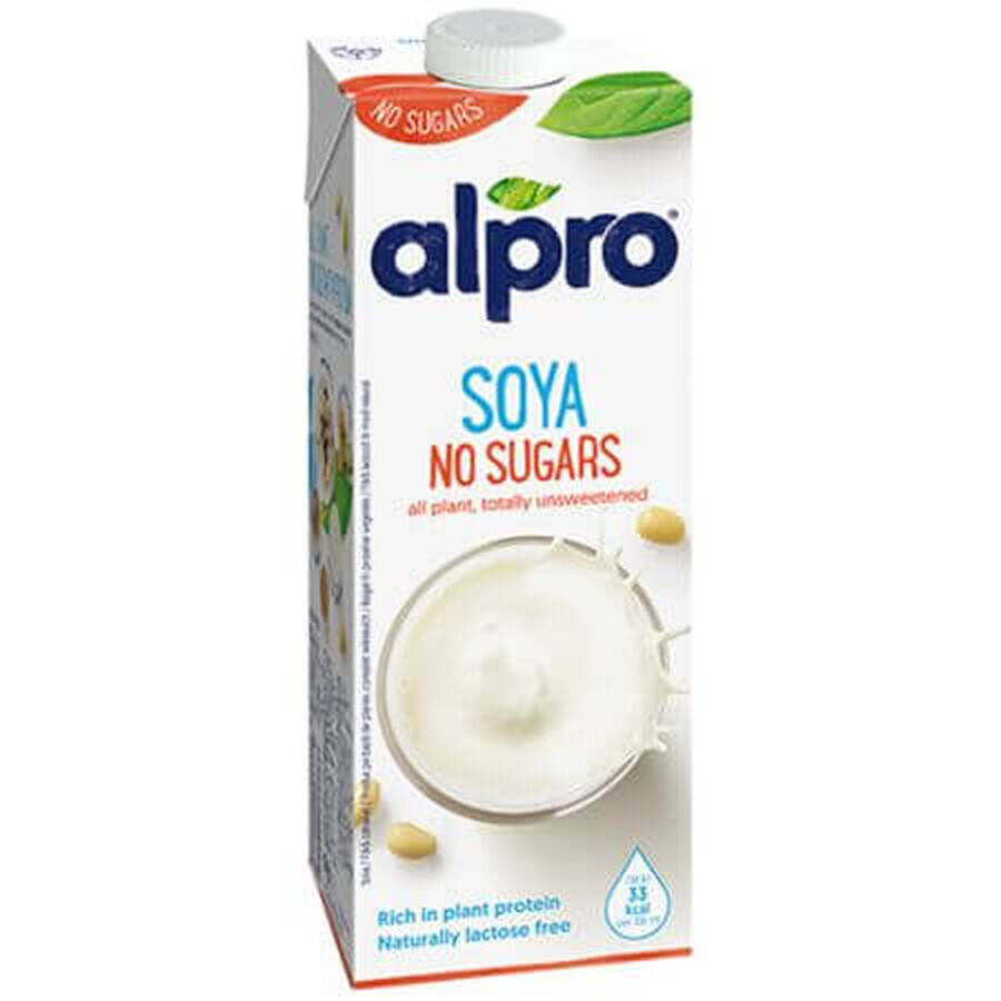 Boisson végétale de soja non sucrée, 1L, Alpro