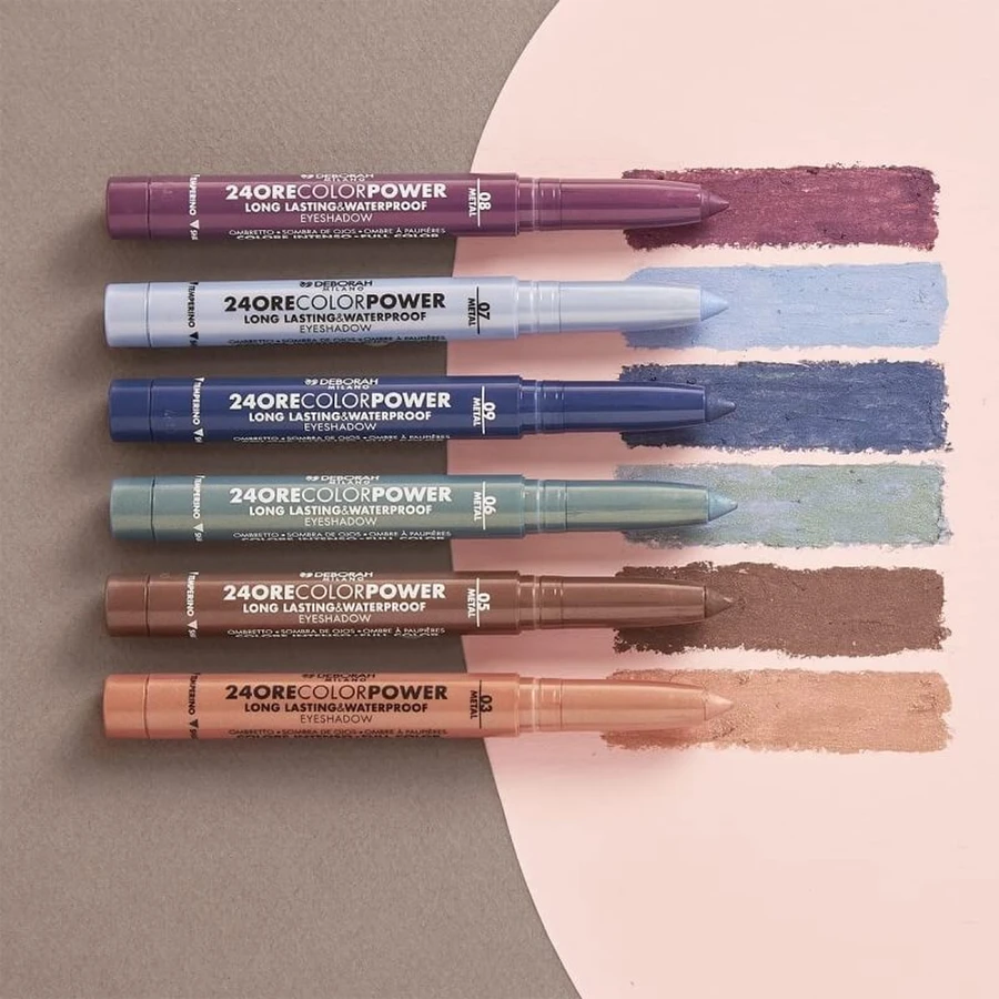 Deborah 24-Hour Color Power Eyeshadow - Eyeshadow Stick No. 10 Matte Black