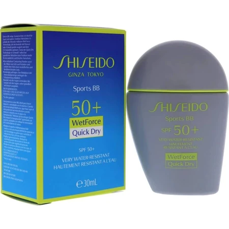 Crème BB Shiseido SPF 50+ pour le visage, protection très élevée, teinte 30 - moyen foncé