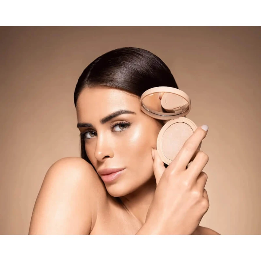 Pupa Wonder Me Glow – rozświetlacz do twarzy w pudrze kompaktowym – nr 101 Rose Gold: ceny i cechy
