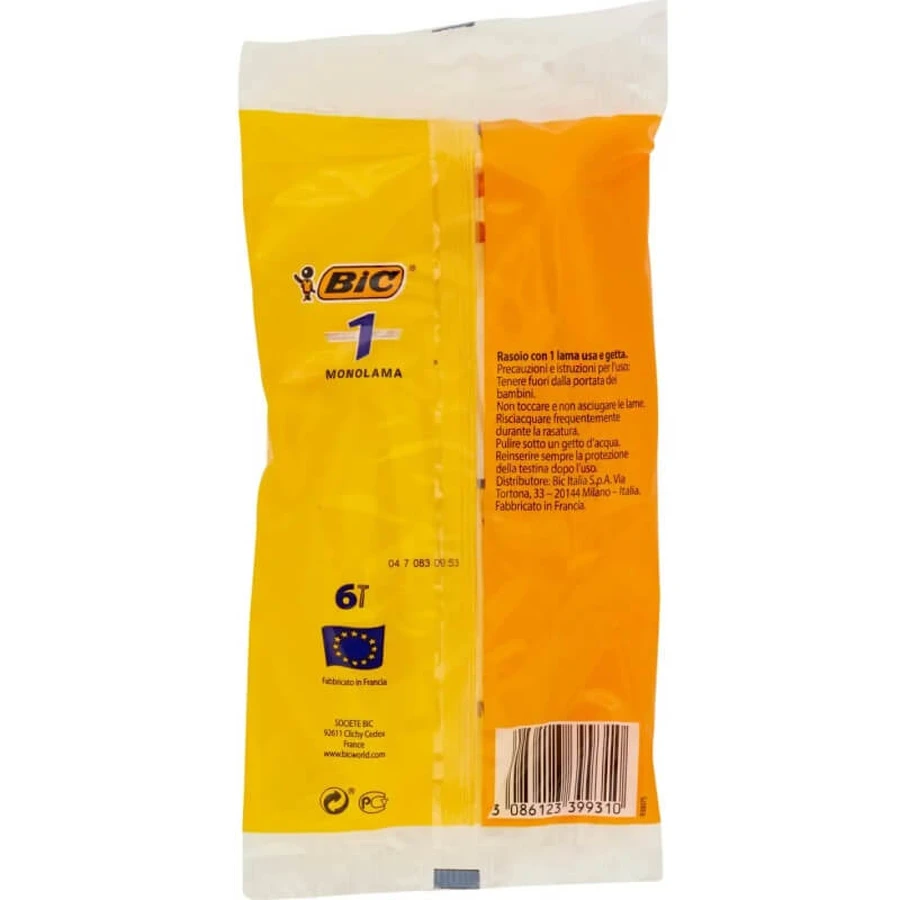 Bic-scheermesje met één mesje - 6 stuks