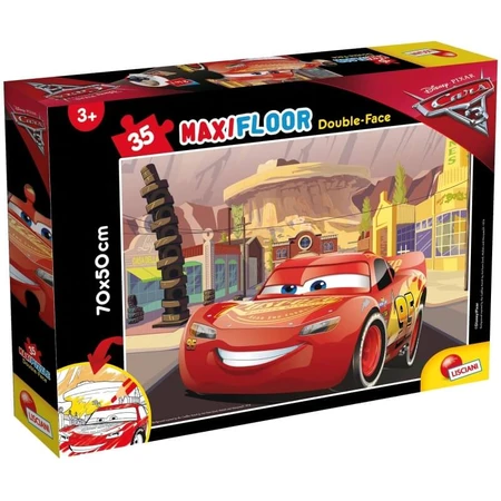 Disney Disney 3 Go-Cars : Le Film - Puzzle de 35 pièces, 70 x 50 cm