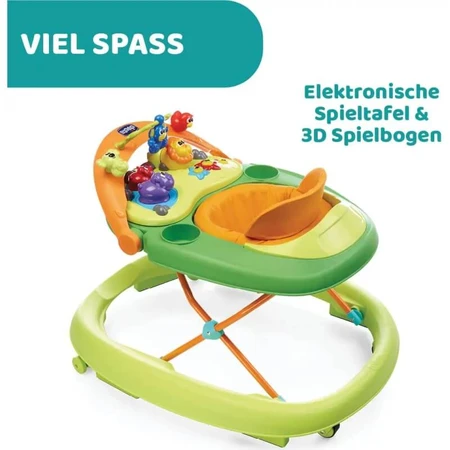 Chicco Walky Talky „Green Wave“ Lauflernwagen mit 3D-Spielleiste