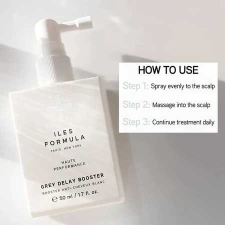 Iles Formula Grey Delay Booster - Tratamiento para las canas, 50 ml