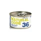 Natural Code 36 Gelatina suave con atún y té verde - Alimento complementario para gatos adultos, 85 g