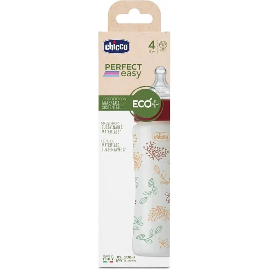 Chicco Perfect Easy Eco+ 330 ml Babyflasche – schneller Durchfluss