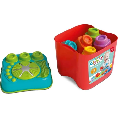 Clementoni Soft Clemmy 17807 – Touch & Play Sensorik-Eimer – Bausatz