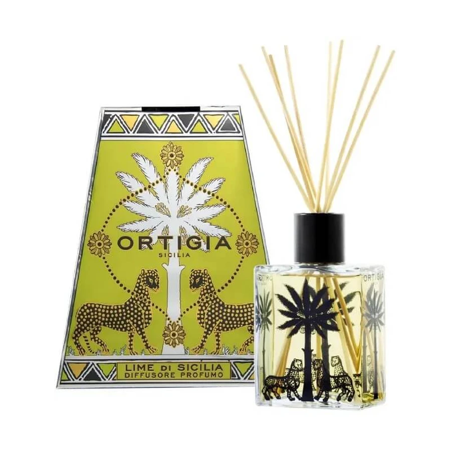 Ortigia Lime de Sicile - Diffuseur aromatique à bâtonnets, 200 ml